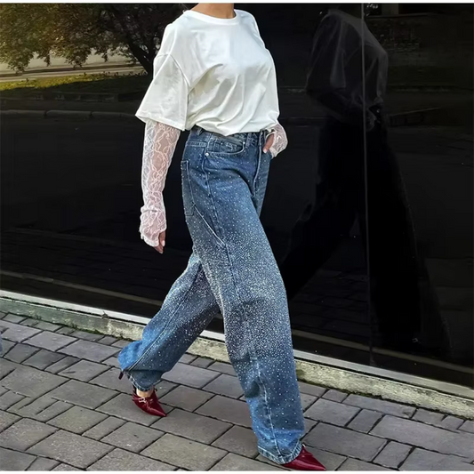 Striya™ – GlitterGlow Relaxed Pants
