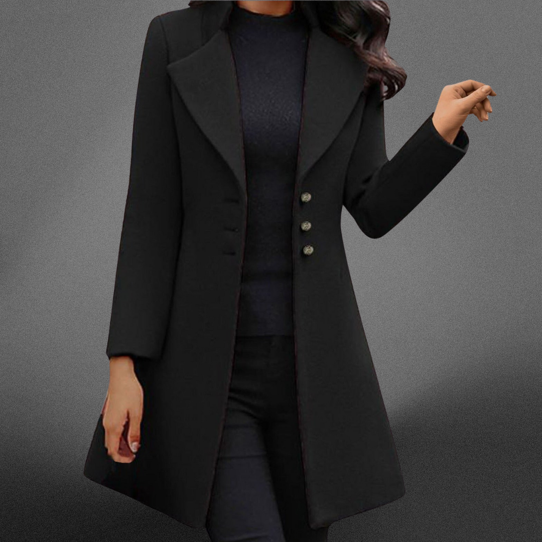Vinci™ | Luxurious Italian Wool Long Sleeve Coat Melbourne Gallery