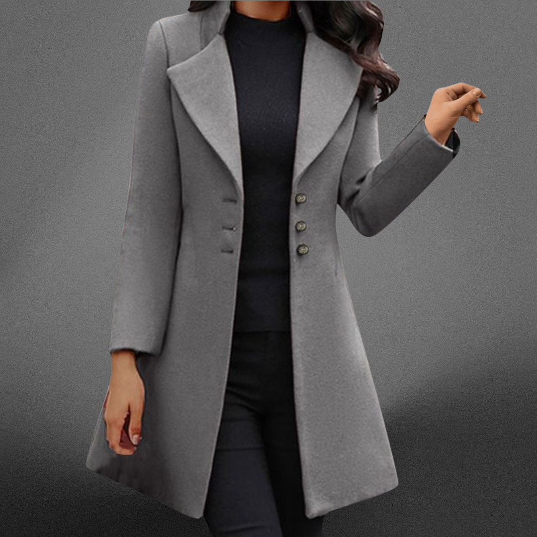 Vinci™ | Luxurious Italian Wool Long Sleeve Coat Melbourne Gallery