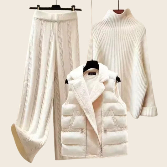 Ciel Blanc™ – Knitted Set for Luxe Everyday Warmth