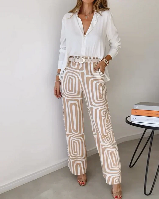 Lysa™ – Modern Two-Piece Set with Complimentary Belt