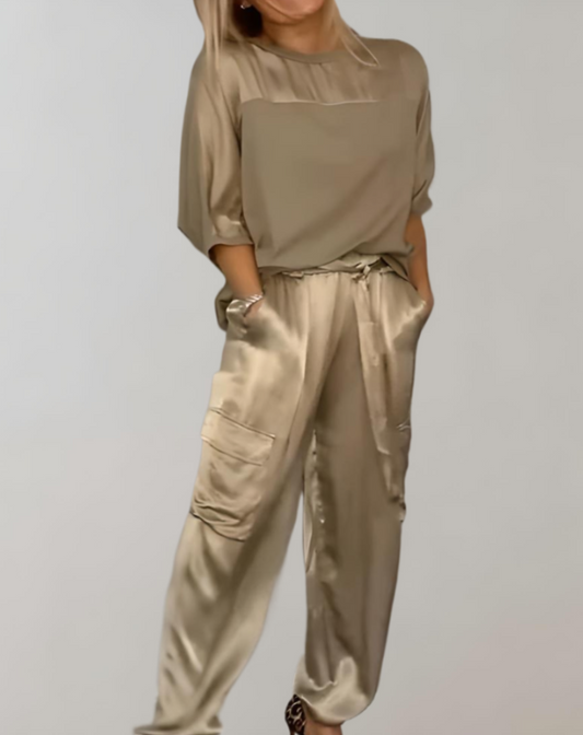 Finley™ – Silky Cargo Lounge Set for Relaxed Luxury
