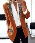 Peyton™ – Leopard Accent Coat for Bold Autumn Style