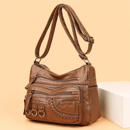 Yasmin™ – Vintage-Inspired Soft Zip Bag with Everyday Elegance