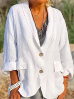 Lina™ – Lightweight Linen Blazer for Effortless Style