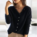 Paige™ – Asymmetrical Knit Cardigan for Effortless Elegance