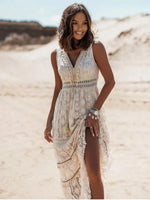 Nina™ – Bohemian Midi Dress for Effortless Elegance