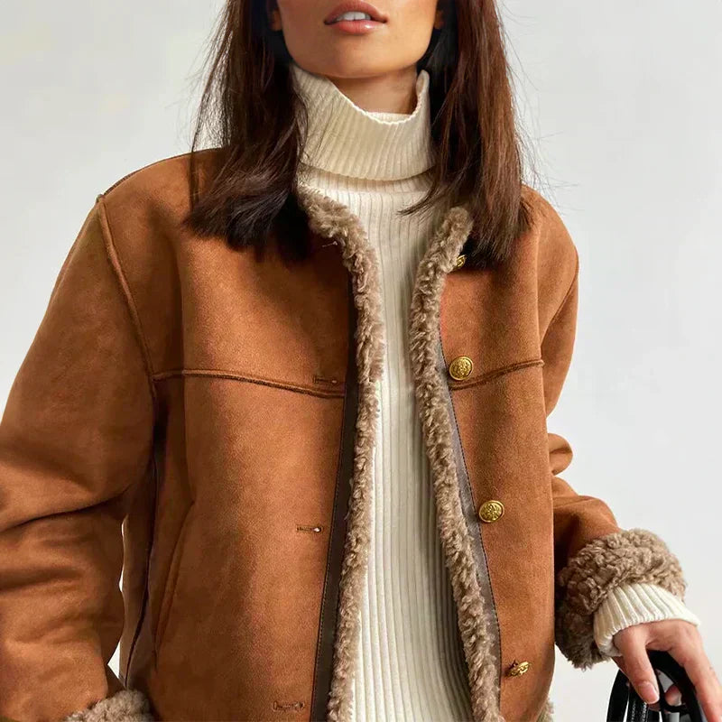 Evelyn™ | Luxurious Genuine Sheepskin Jacket Melbourne Gallery