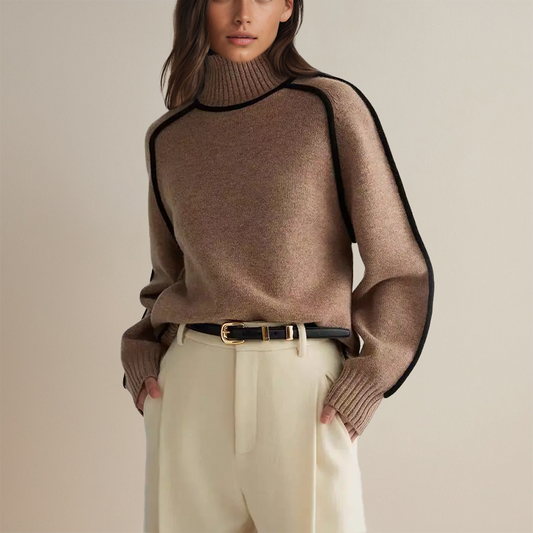 Mirabella™ – Couture Turtleneck Jumper for Effortless Winter Elegance