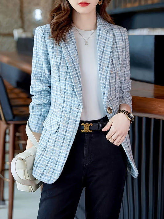 Madison™ – Plaid Blazer for Effortless Sophistication