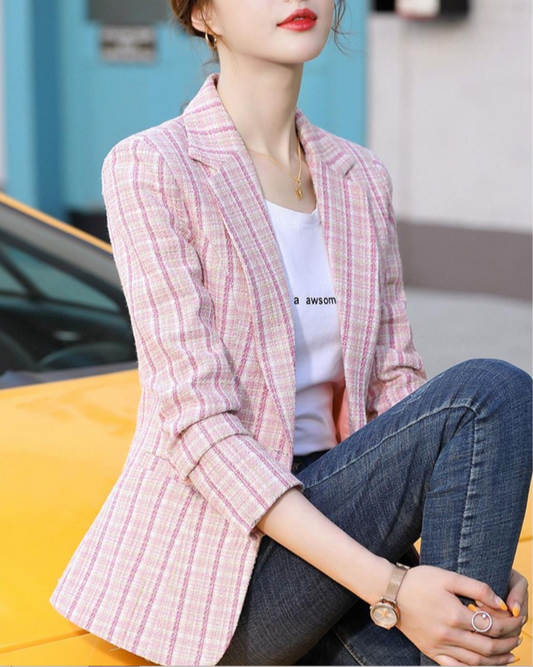 Lily™ – Tweed Blazer for Effortless Modern Elegance