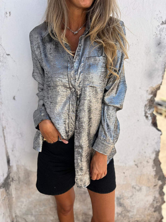 Zella™ – Elegant Shimmering Top for Effortless Glam