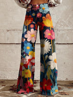 Floia™ – Retro Bloom Flare Pants